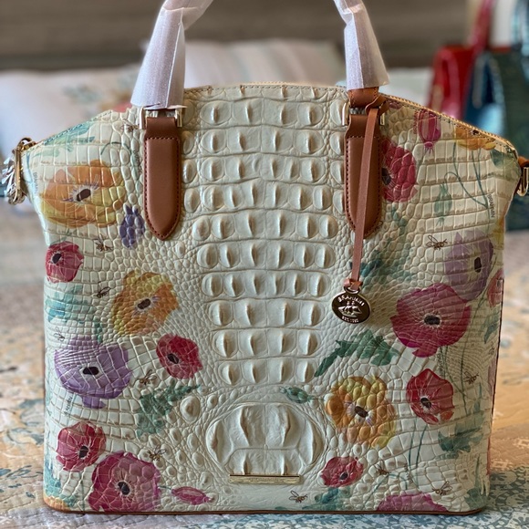 Brahmin Handbags - Brahmin Multi Papaver Floral Duxbury Satchel NWT